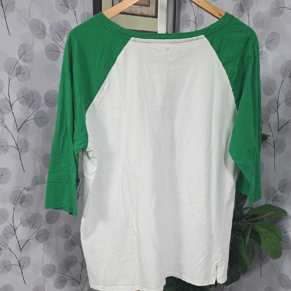 St. Patrick's Day Raglan Tee - Size 1X - Picture 7 of 9